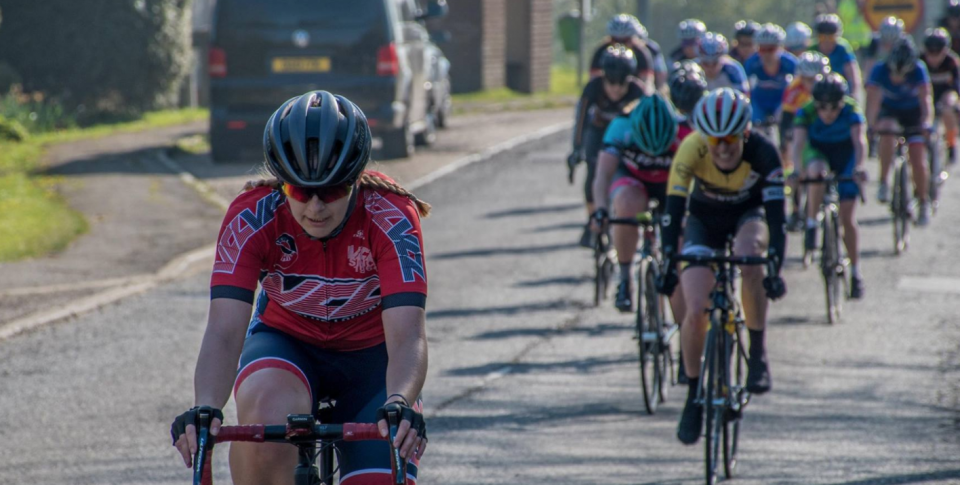 Hannah Nicklin at the Lovelo Cinnelli Road Race