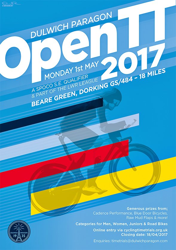 A poster for a Dulwich Paragon TT, a great example of a poster