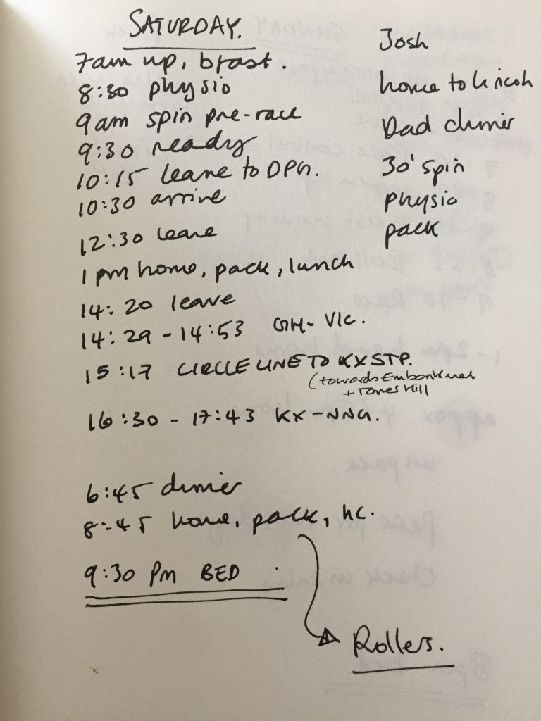 A plan for travel day