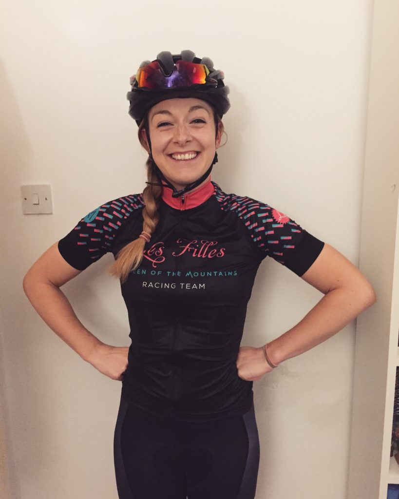 Hannah Nicklin looking super cheesy in her brand new Les Filles QOM kit <3