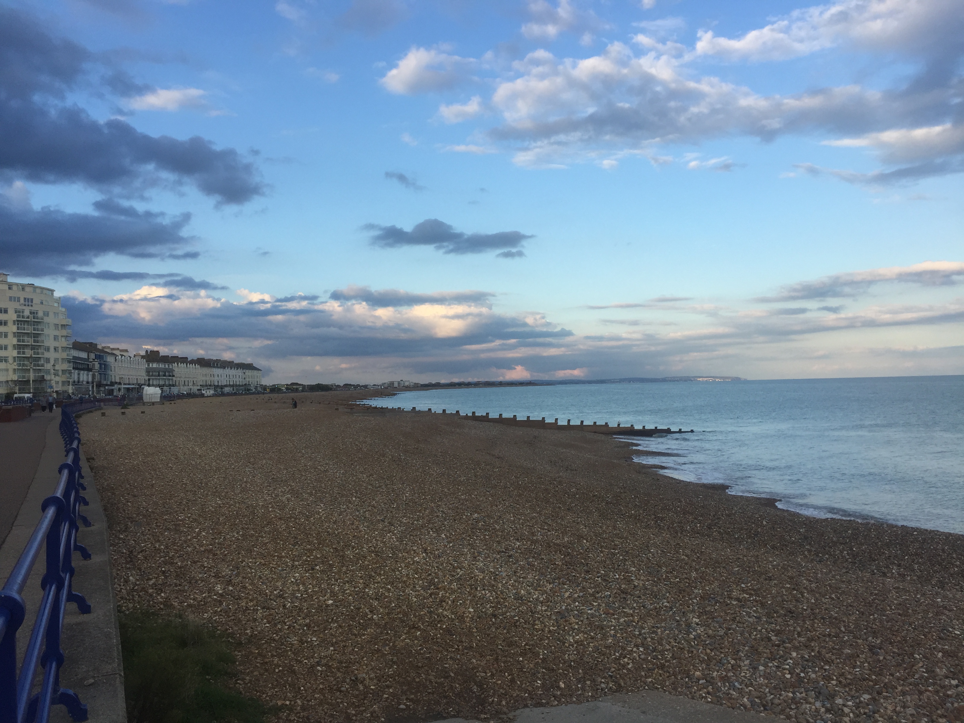 Eastbourne the day before it began.
